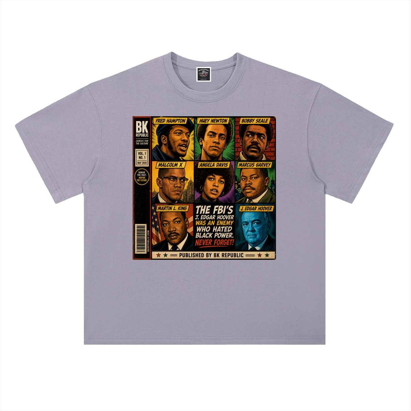 "America's Most Wanted" Heavyweight Drop Shoulder Cotton T-Shirt