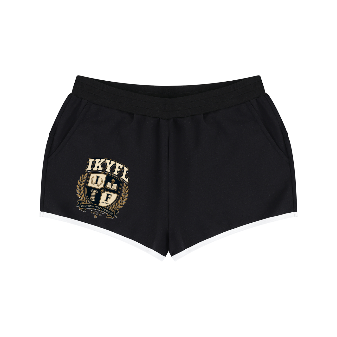 "IKYFL" Women's Retro Contrast Shorts