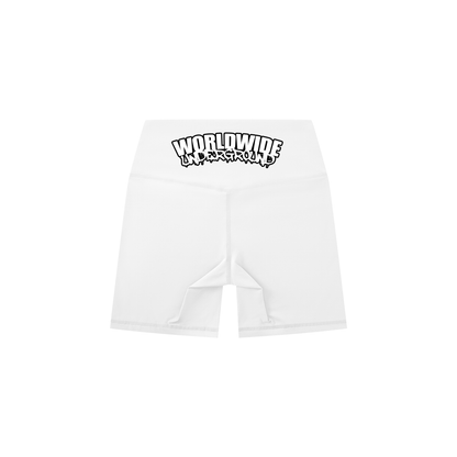 “Worldwide Underground” High-Waisted Biker Shorts
