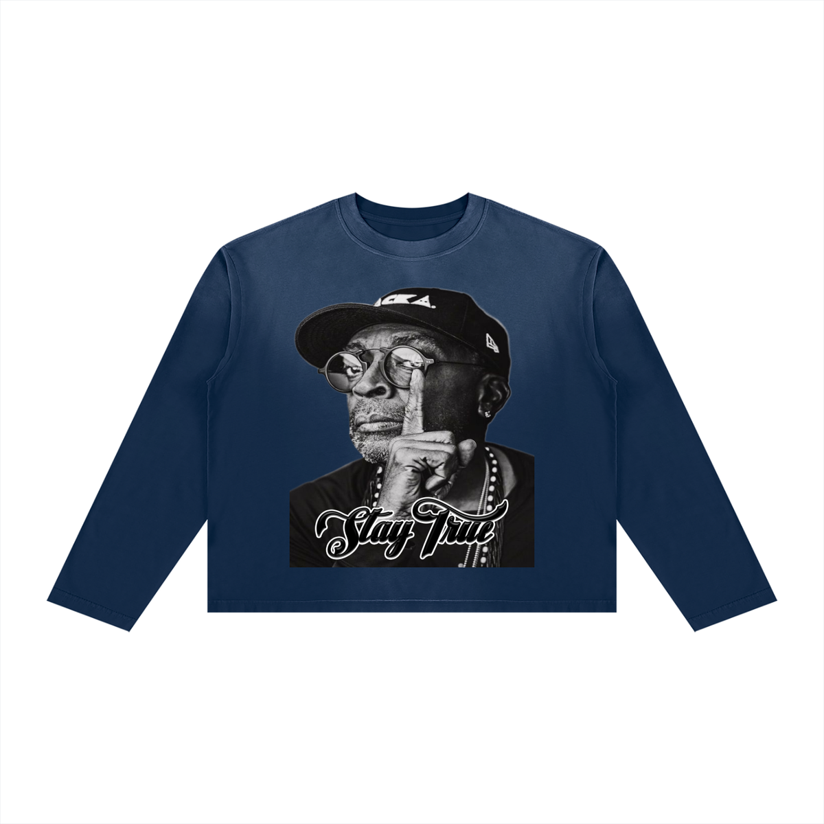 "SPIKE" Sunfade Boxy Long Sleeve T-Shirt