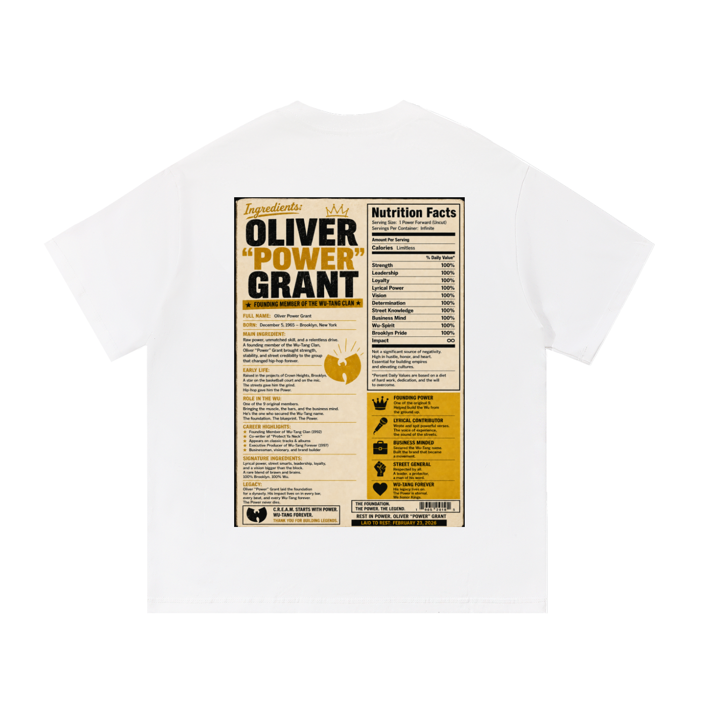 "Rest In Power" Cotton T-Shirt