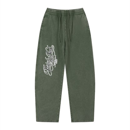 PYN™ x BKRP™ "Cut & Sew" Vintage Wash Loose Sweatpants