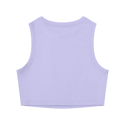 "Ladies First Comic Vol.1" Women's Tight Crewneck Crop Tank Top
