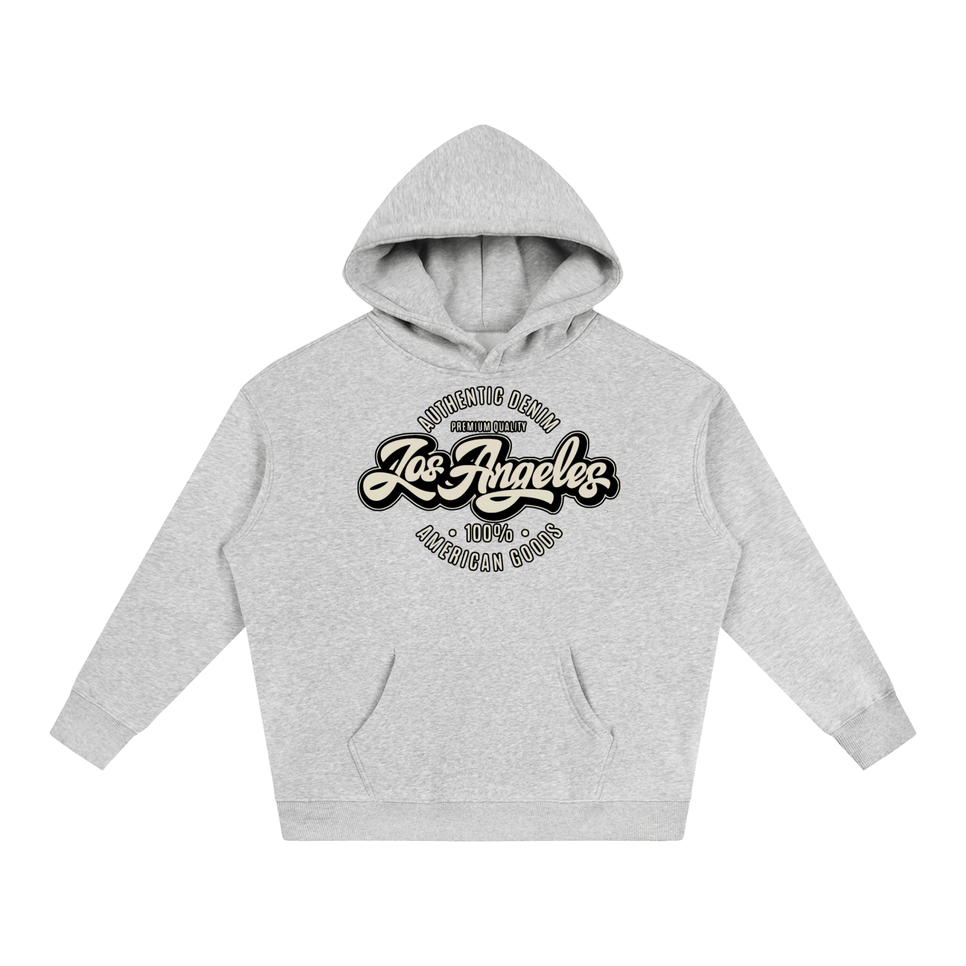 “LA Denim Mfg.” Oversize Fleeced Hoodie