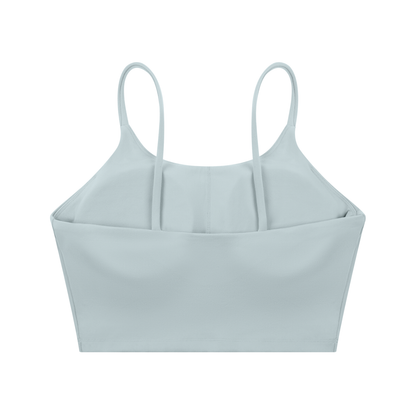 "STAY TRUE" Spaghetti Strap Yoga Sports Bra