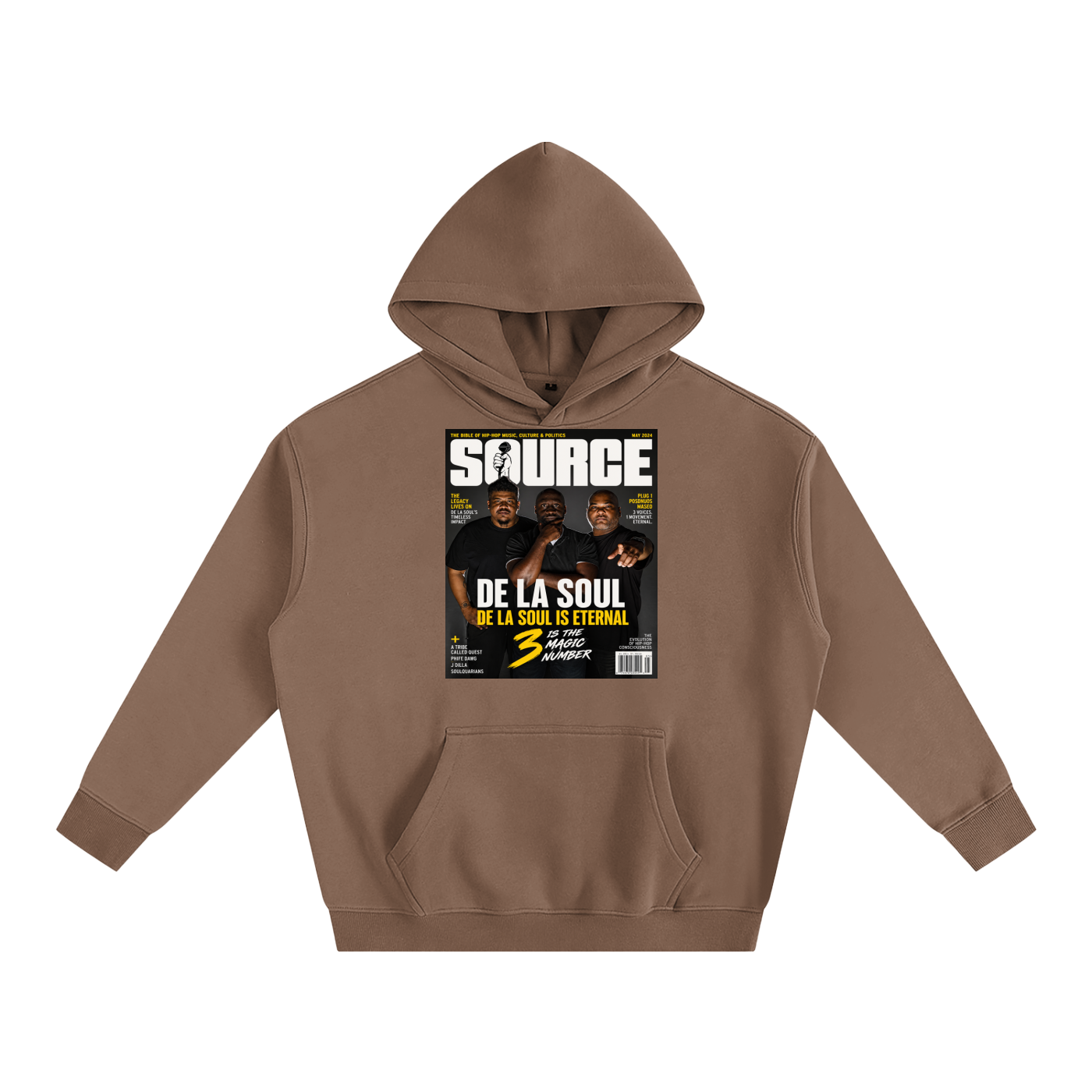 "No. 3" Oversize Fleeced Hoodie
