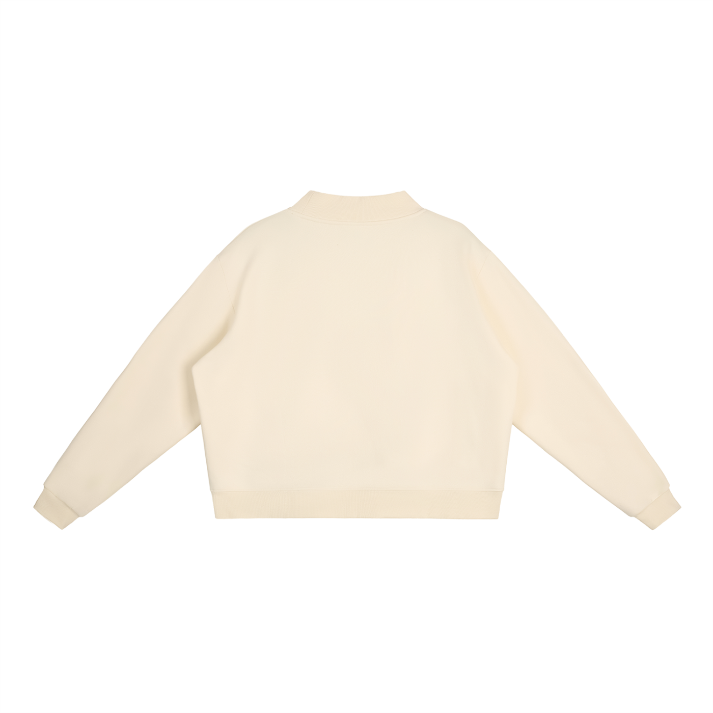 "Flow Jo" Fleece Mock-Neck Crew Sweatshirt