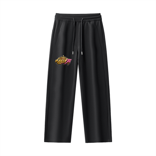 "QUEEN"  Straight-Leg Drawstring Sweatpants