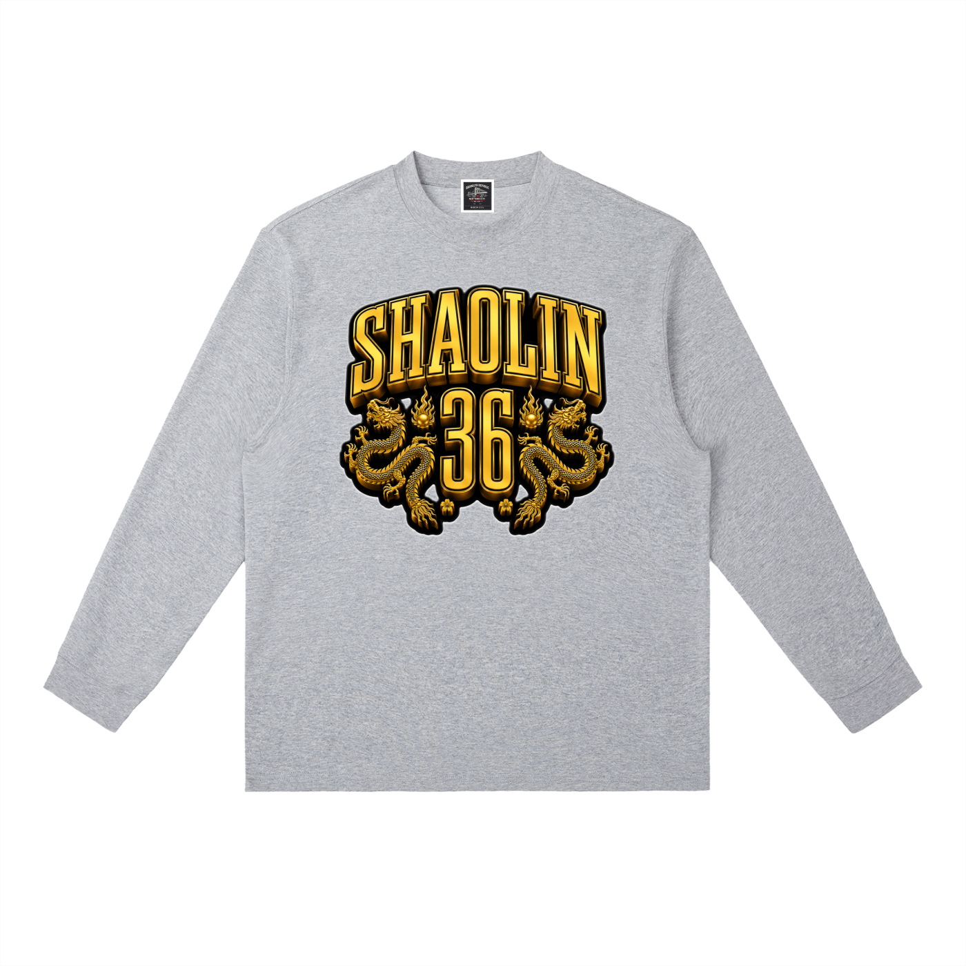 PYN™ x BKRP™ "Golden Dragon" Crewneck Long-Sleeve T-Shirt