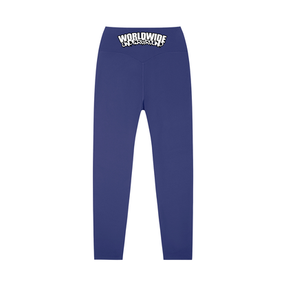 "Worldwide Underground" High-Waisted Yoga Leggings