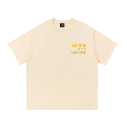 PYN™ "Mook in the Morning" Embroidered Cotton T-Shirt