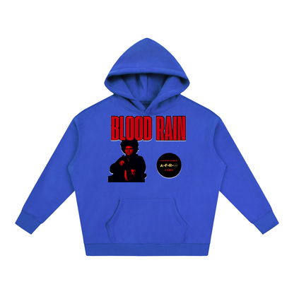 "Blood Rain" Oversize Fleeced Hoodie