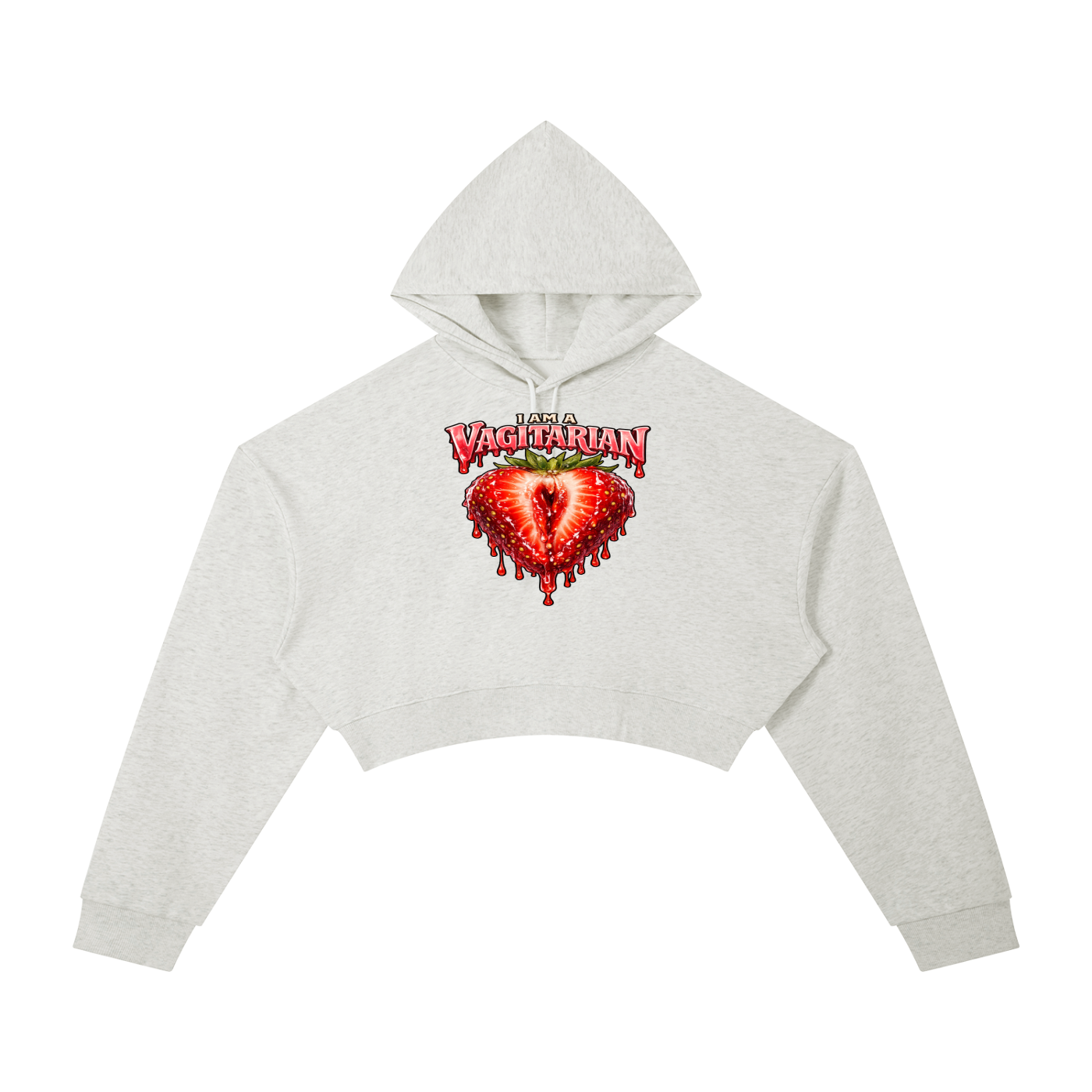 “Vagetarian” Essential Cropped Hoodie
