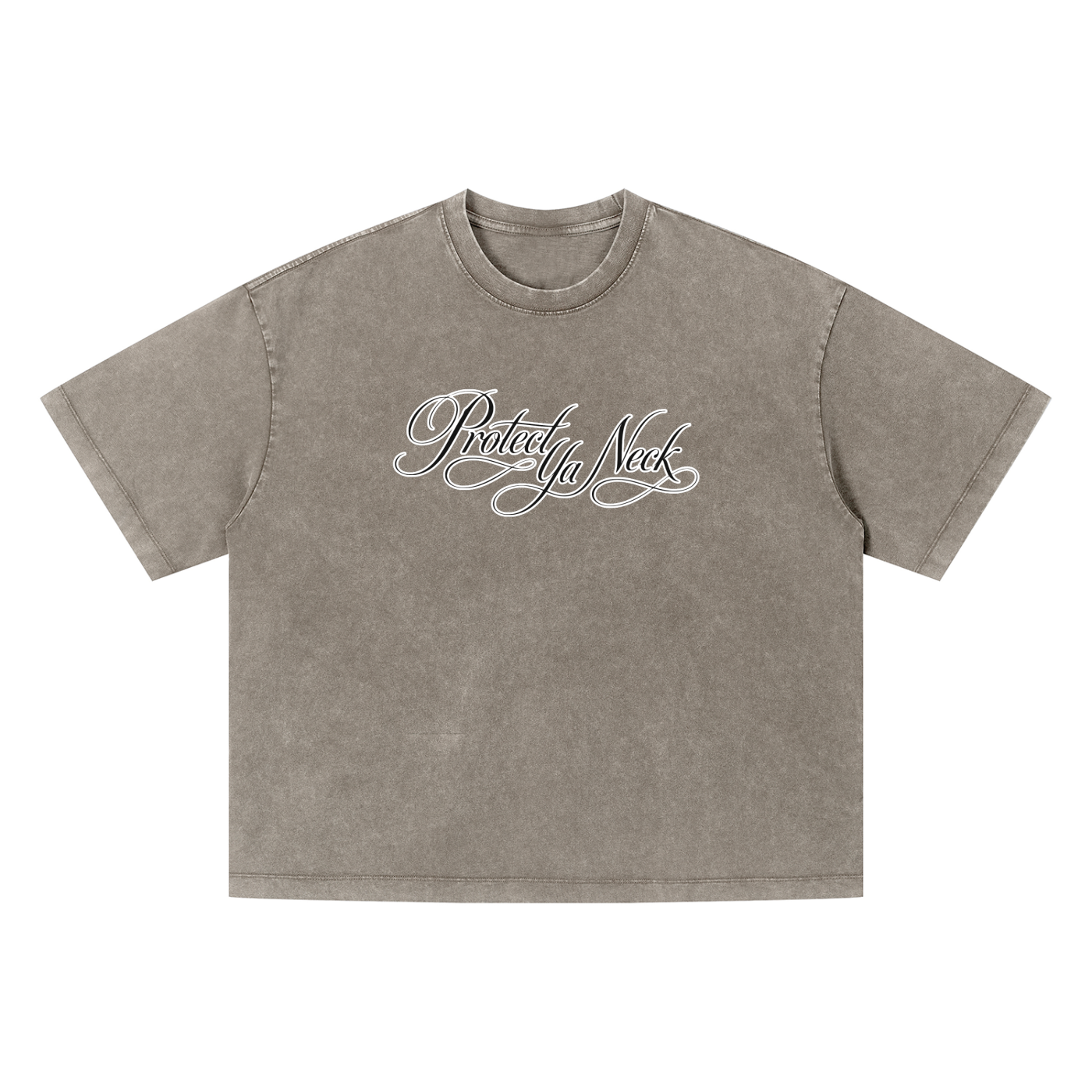 PYN™ x BKRP™  "PYN Official" Vintage Wash Boxy T-Shirt
