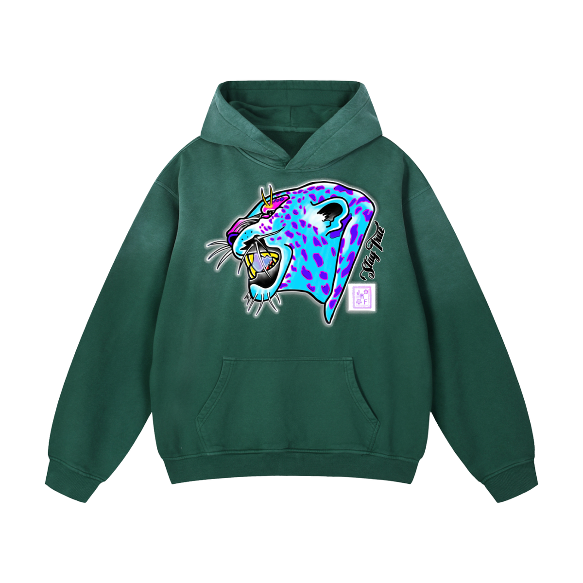 Brooklyn Zoo™ "Maneater" Heavyweight Sunfade Oversized Hoodie