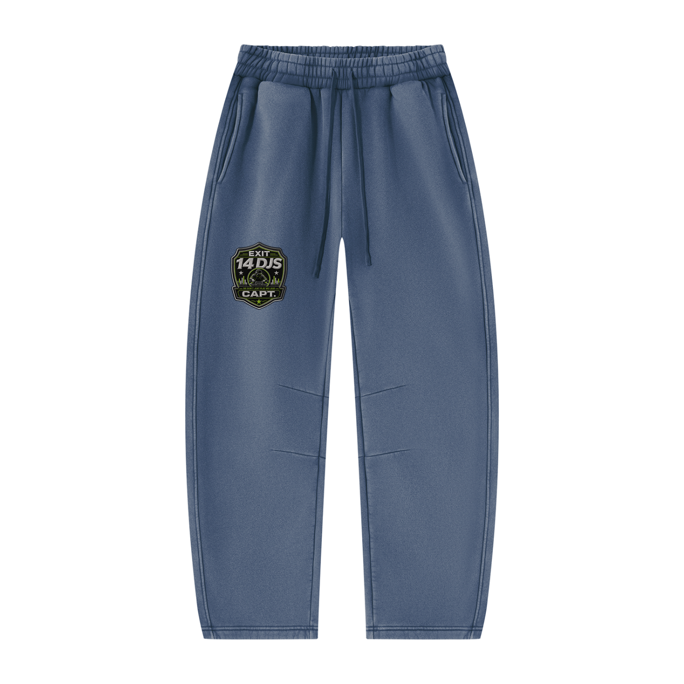 "Exit 14"  Vintage Wash Barrel Leg Fleece Sweatsuit