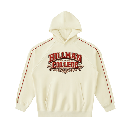 “Hillman” Contrast Piping Raglan Hoodie