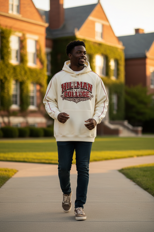“Hillman” Contrast Piping Raglan Hoodie