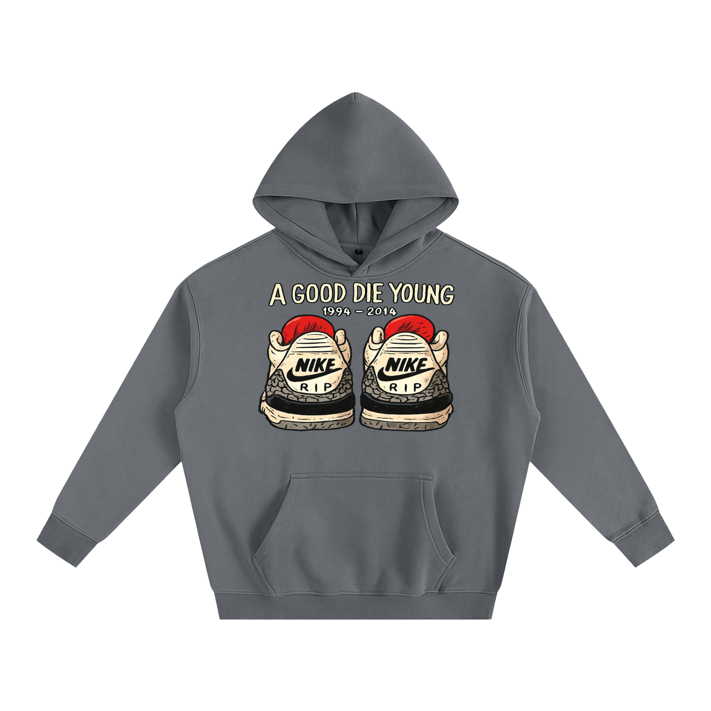 "FOREVER YOUNG" Oversize Fleeced Hoodie