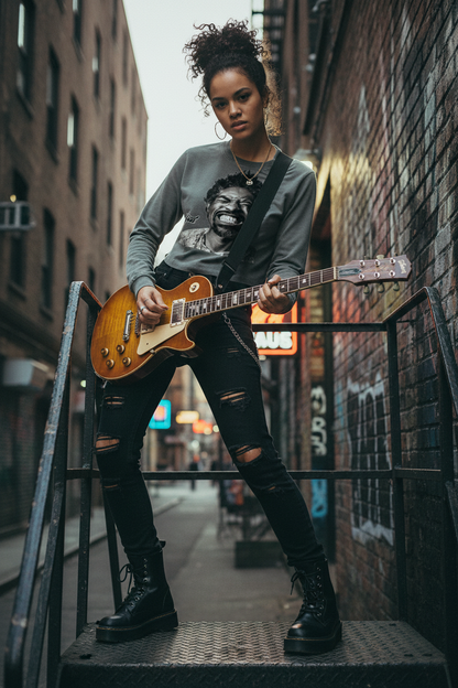 "3 Stacks" Women's Vintage Wash Slim T-Shirt