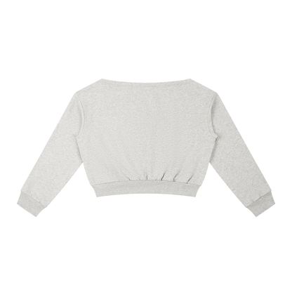 Brooklyn Republic Essentials™ "Block Party" Women's Off-Shoulder Sweatshirt