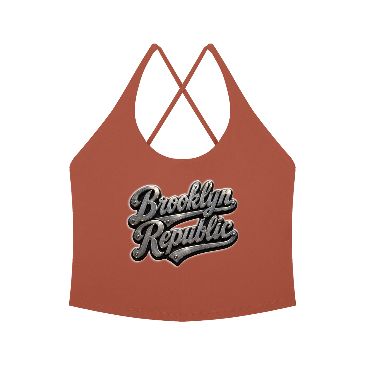 "Brooklyn Strong" Women's Tight Halter Yoga Tank Top