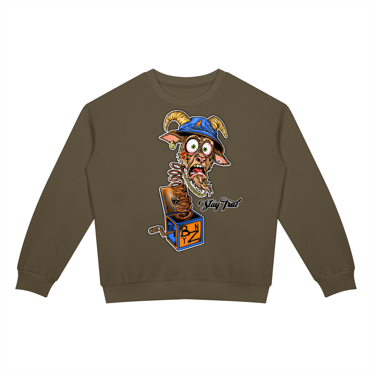 Brooklyn Zoo™ "Jumpin Jackass" Drop Shoulder Crewneck Sweatsuit