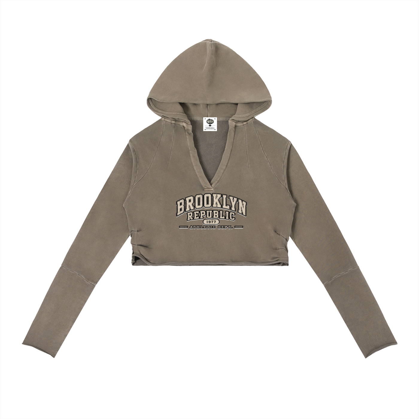 Essential Vintage Washed Raw Edge Hoodie