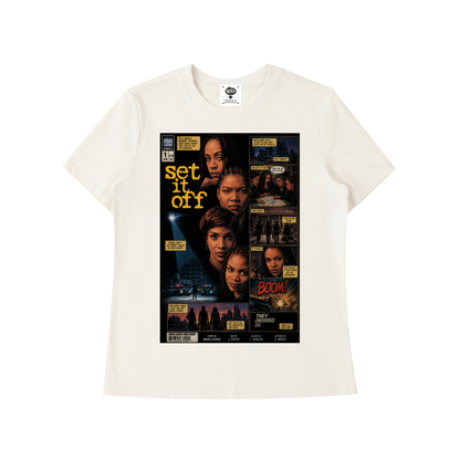 "Set It Off" Women's Standard Shoulder T-Shirt