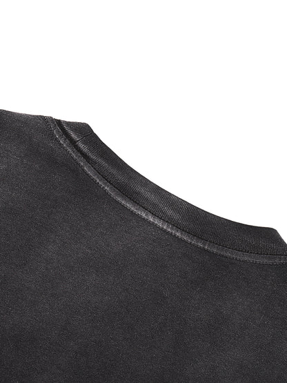 "Divine Theories" Gradient Washed Long Sleeve T-Shirt