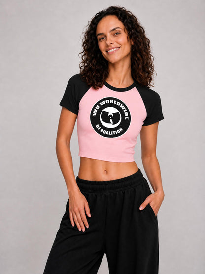 PYN™ "Wu World DJ Coalition" Women’s Raglan Color Block Baby T-Shirt