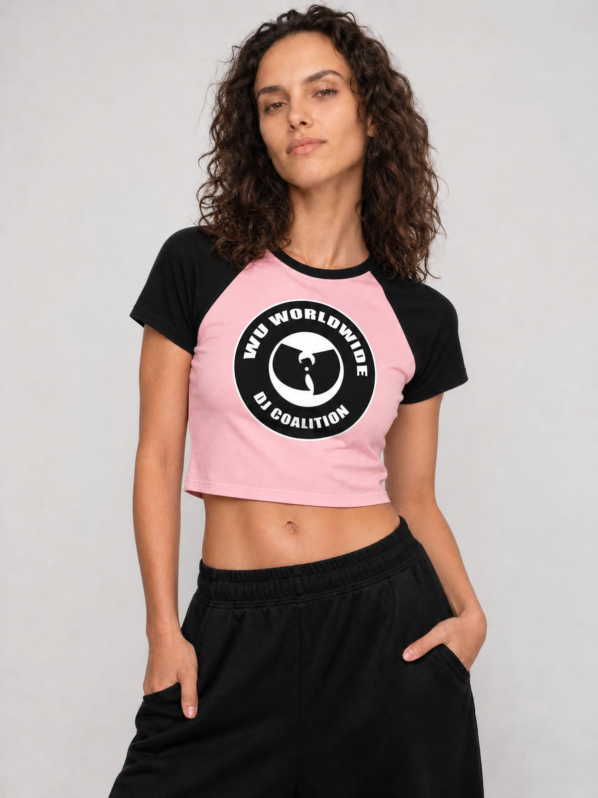 PYN™ "Wu World DJ Coalition" Women’s Raglan Color Block Baby T-Shirt
