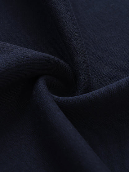 "DREAM CHASERS" Contrast Striped Lapel Collar Sweatshirt