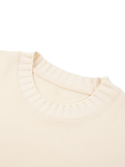 "AJ 4 BRED" Knitted Round Neck Oversize Sweatshirt