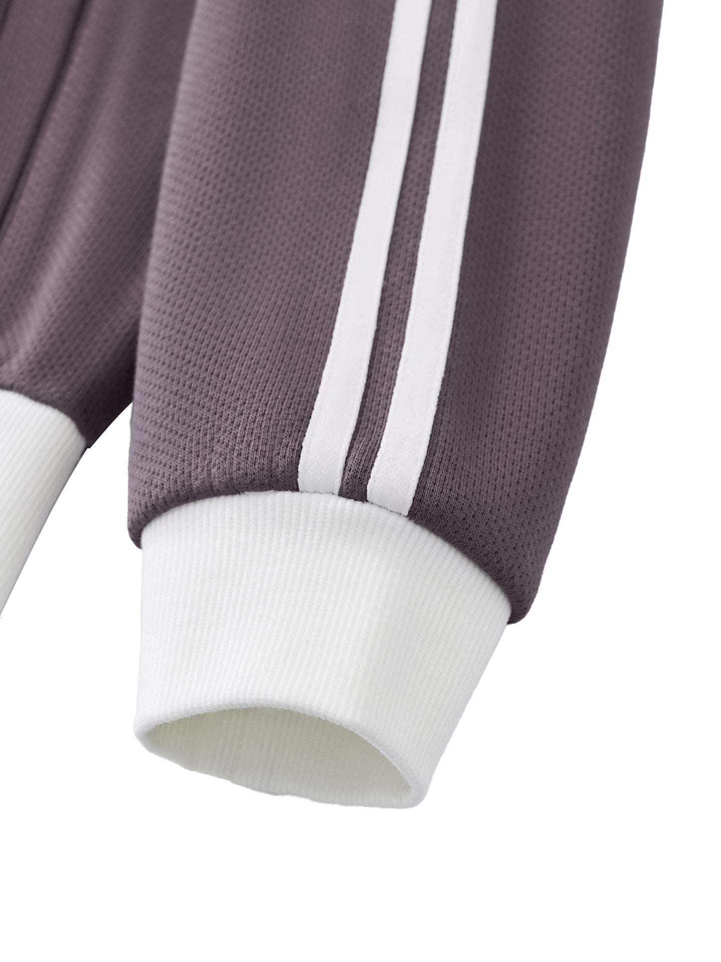 "Sankofa" Contrast Side Stripe Fleece Cropped Track Jacket