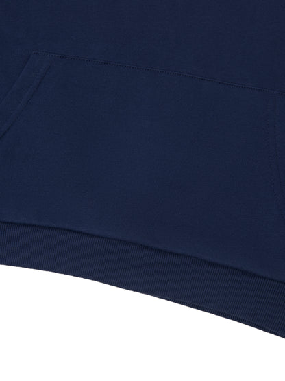 "Brooklyn Republic Essentials" Women's 3-D Block Party Contrast Side Stripe Cropped Hoodie