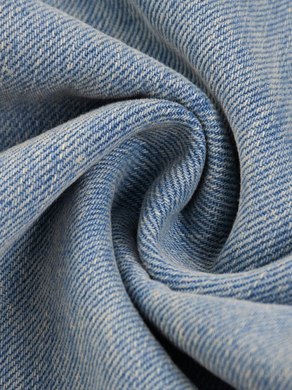 Men's Sun Fade Raw Hem Denim Jeans