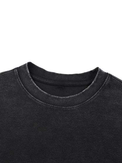 "Misunderstood" Mineral Wash Waffle Oversized T-Shirt