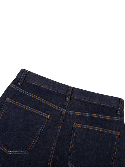 "Brooklyn Republic Essentials" Heavyweight Straight Leg Denim Jeans