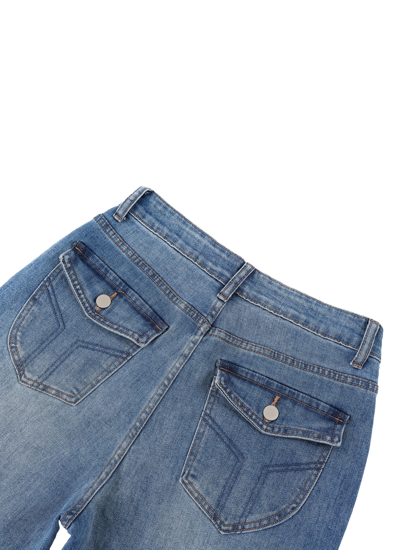 "Brooklyn Republic Essentials" Women’s Vintage Wash Wide Leg Jeans