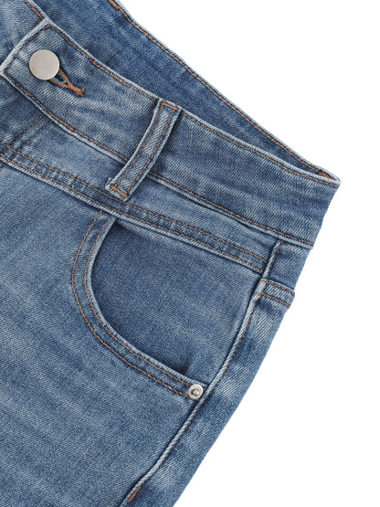 "Brooklyn Republic Essentials" Women’s Vintage Wash Wide Leg Jeans