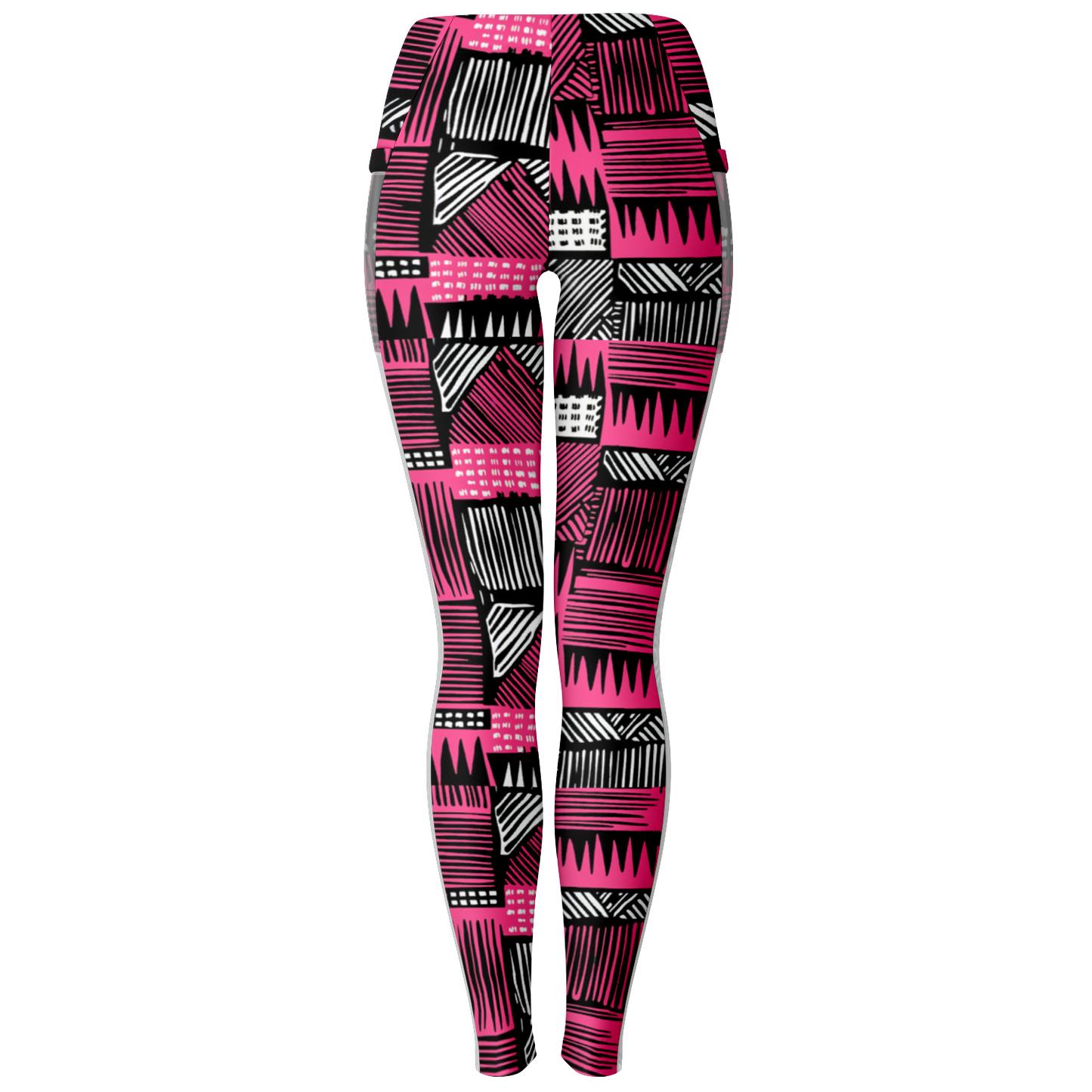 "Queen" Pocketed Mesh Legging