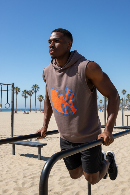 "PYN™ "Wu York Knicks" Embroidered Sleeveless Hoodie