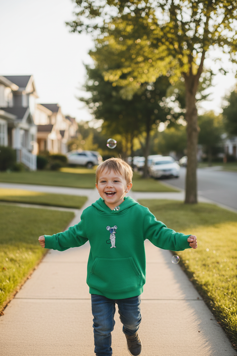 "Danger Mouse" Toddler Embroidered Fleece Hoodie