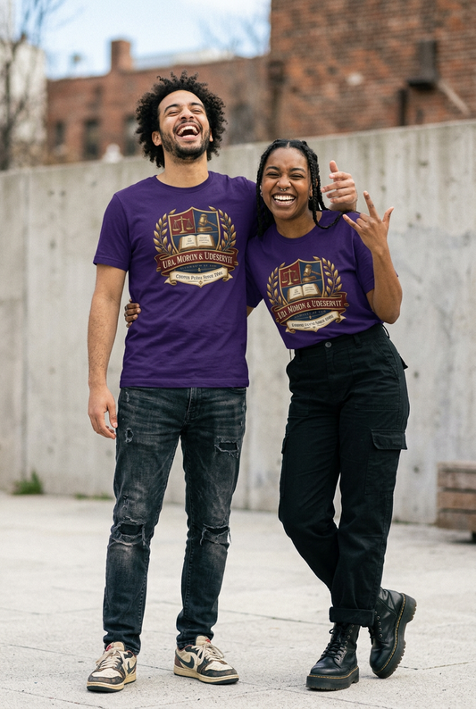 "Ura, Moron, & Uderservit : Attorneys At Law" Unisex T-Shirt